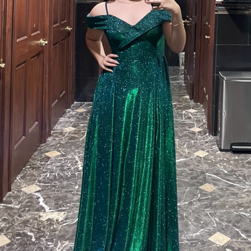 Medium Long Green Dress